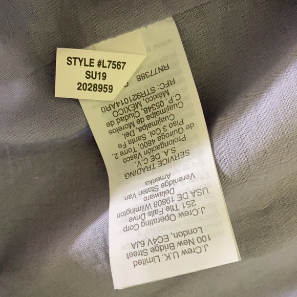 NWT J. Crew Blue Rickrack Trim Poplin Midi Skirt in Peri 100% Cotton Size Medium - Picture 9 of 11